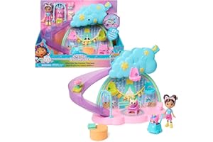 DREAMWORKS GABBY'S DOLLHOUSE Gabby et la Maison Magique - Gabby Dollhouse - Nurserie Chatons - 17 Eléments Avec 4 Figurines - Dessin Animé Jouet Maison De Poupée - Jouet Enfant 3 Ans Et +