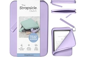 Strapsicle Embrague de Silicona para Kindle y lectores electrónicos, Bolsa Multiusos para teléfono, Cartera y Llaves, se Adapta a Kindles, Kobos, Nook, 6.8 Pulgadas, Paperwhite, iPad Mini 6,