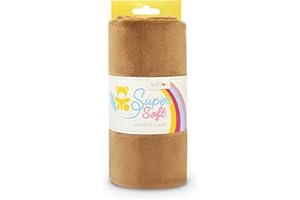 kullaloo Supersoft Plüsch Stoff Shorty in vielen Farben - 1,5mm Florlänge, EN 71-3 & EN 71-9 Zertifiziert (braun)