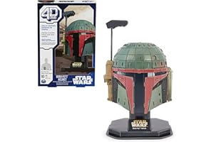 4D Build-4D Build, 3D Boba Fett 93 pièces Star Wars décoration de Bureau | Jouets de Construction | Maquettes en Carton pour Adultes et Adolescents à partir de 12 Ans, 6069822, Centre