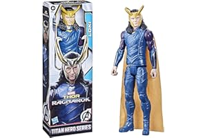 Marvel Avengers Titan Hero Series Collectible Loki Action Figure, Toy For Ages 4 and Up F2246, Black, 12-Inch