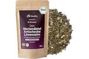 ‎BONATEA BIO Mariendistel Artischocke Löwenzahn Tee – BonaTea Pure3 Kräutertee ohne Zusatzstoffe und ohne Aromastoffe 100 g - Jetzt als Tee!