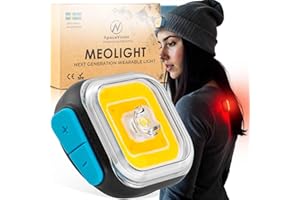 APACE VISION MEOLIGHT 500 Lumen Running Light for Running, Dogs, Walking - Wearable Flashlight Chest Light LED Safety Light for Dog Collars, Bike Tail Lights, Hiking, Camping - Reflective Light Accessories
