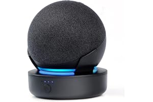 PLUSACC Akumulator do Dot 4 generacji – przenośny stojak na akumulator, bateria Dot 4 akcesoria, bezprzewodowa, akumulator, akcesoria głośnikowe (antracytowy)