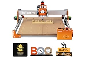 Machine de Gravure CNC FoxAlien Masuter Pro, Routeur à Bois 3-axes tout En Aluminium pour Graver Le Bois, L'acrylique, Le MDF, Le nylon (Zone de Gravure 400x400x60mm)