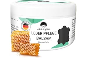 ‎EMMA GRÜN Emma Grün® Leather Balm Colourless 500 ml [From Beeswax] - Leather Care for Shoes, Jackets, Bags & Saddles - Care Product for Leather Jackets & Leather Shoes - Saddle Grease Made in Germany