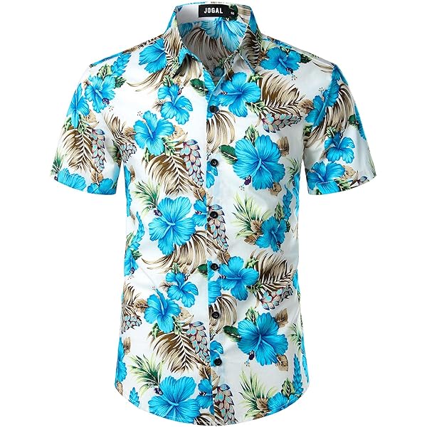 Hawaii Shirt Für Jungen - Kurzärmliges Button-Down Sommer Shirt Mit Print | Strand & Urlaub
