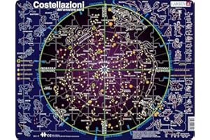 Larsen SS2 Costellazioni, Edizione Italiano, Puzzle Incorniciato con 70 Pezzi