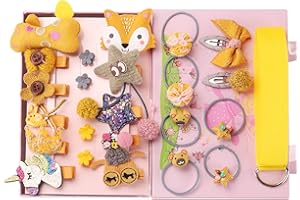 Seatecks 24 Pezzi Mollette per Capelli Bambina Accessori per Capelli Fermacapelli Bambino Confezione Regalo Set per Festival Foto Puntelli e Daily Decorate