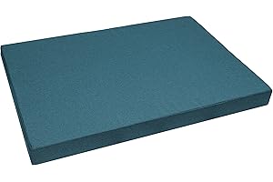 Garden Factory Funda de cojín para europalé 120x80x10 Turquesa (sin cojín), Funda Cojín Palet Exterior Interior con Cremallera, Respaldo o Asiento, Lavable, Hidrofóbico