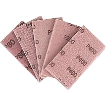 YPLonon 30 stuks schuurpapier 70x198 mm Schuurpapier met korrel 80/120/180/240/400/600 Multifunctionele schuurpapiervellen voor metaal en hout