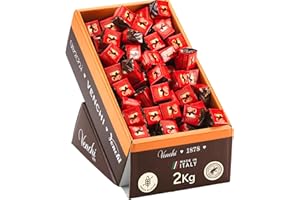 Venchi - Confezione Esposizione Cioccolatini Espresso Caffè, 2 kg - Cremoso al Caffè e Cioccolato Extra Fondente 75% - Pack da 185 pezzi - Senza Glutine