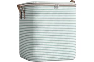 PEAMOO 100L Large Storage Bag, Large Moving Bag with Lid and Zips for Moving Storage Clothes Bedding Duvet Quilt Blankets Moving Totes Christmas Storage Containers,for Clothes Duvet Blankets Bedding Toys (C)