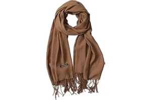 Coubeau Damski szalik zimowy z imitacji kaszmiru - jednolity kolor szalik - ciepły jesienno-zimowy szalik - muzułmański szal szalik