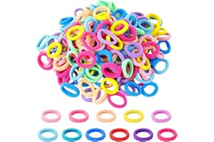 SMTELEGANCE Haargummis MäDchen 300 StüCk Baby Haargummi Zopfgummis MäDchen Mehrfarbige Weiche Haargummis füR MäDchen Kinder Kleinkinder Babys Weihnachtsgeschenke Hochelastisch und Leicht Zu Dehnen