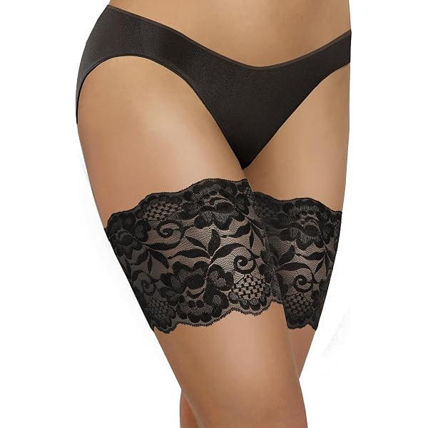 Mooklin Elegante Oberschenkelbänder, 4 Stück Damen Elastische Anti