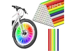 GeeRic Réflecteurs de Rayons, réflecteurs de Cyclisme Haute visibilité, Bandes réfléchissantes de sécurité pour vélos, Peaux de Rayons de vélo pour la Conduite de Nuit, Gris