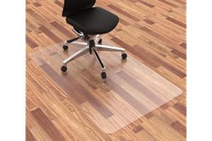 HOMEK Office Chair Mat for Hardwood Floor, 75 x 120cm (30'' x 48'') Clear Chair Mat for Hard Floor, Transparent Office Home Floor Protector Mat - Rectangle
