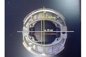 CASABIKE Bremsbelägen Bremsbacken Bremse 50ccmTrommelbrems Znen Roller Motorroller Retro