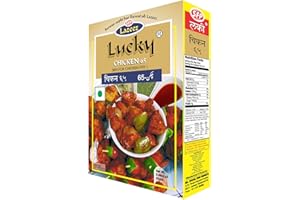LUCKY MASALE Lucky Chicken 65 Masala (paquet de 5), faible teneur en sodium, sans agent de conservation, sans colorant artificiel