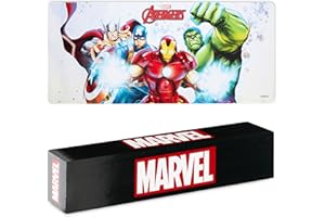 Marvel Avengers Desk Mat Large Mouse Mat 80 x 36 cm Desk Protector Mat PC Laptop Keyboard Groot Spiderman Gifts (White Avengers)