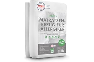 ‎WELLDORA Welldora ǀ Premium Milbenbezug Matratzen 140x200x28 ǀ Fachärztlich getesteter Allergiker Matratzenschoner ǀ Anti Milben Encasing gegen Milben & Bettwanzen ǀ Allergiker Bettwäsche