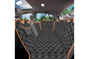 SEVENWALLS Dog Car Seat Cover - Waterproof, Nonslip, Scratchproof, and Hammock Convertible with Seat Anchors, Side Flaps & Pocket - Fits Most Cars, SUVs, Trucks - Protects Upholstery and Keeps Pets Comfortable