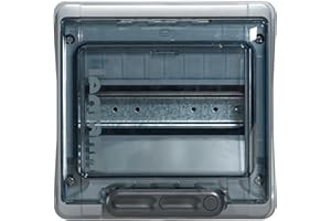 ‎LEGRAND Legrand, Plexo Feuchtraumverteiler, Sicherungskasten, Aufputz, IP65 - IK09, 1-reihig, 8 Module, Innen- und Außenbereich, Nachrüstbar, Schutzklasse II, -20 - +70 °C, 200 x 200 x 115,6 mm, 601978