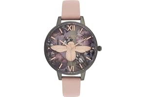 Olivia Burton OB16TW02 Zegarek na Rękę, Ø 34 mm, Czarny/Złoty