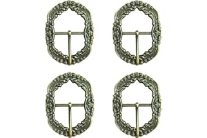ZAHD 4 Pezzi Fibbie per cintura con fibbia per pantaloni tradizional Fibbia antica bretelle Tradizionali pantaloni in metallo fibbia Fibbie per bretelle pantaloni in metallo per Sostituire e Decorare