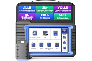 ‎MUCAR OBD2 Diagnosegerät, MUCAR VO7 Diagnosegerät Auto Mit OE-Ebene Alle System Diagnose und 28+ Reset-Services, KFZ Auslesegerät für Aktives Testen, ECU-Kodierung, 3 Jahre Kostenlose Aktualisierungen