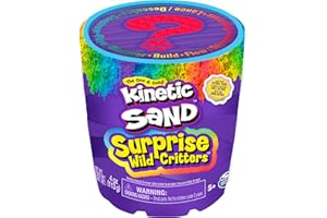Kinetic Sand Surprise - 113 g di Sabbia cinetica Magica Colorata dalla Svezia con Figura Animale e Accessori per Il Gioco di Sabbia Creativo, per Bambini dai 3 Anni in su