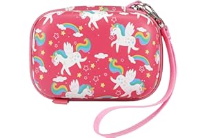 Leayjeen Funda Protectora para cámara Infantil Compatible con ASTGMI/SeHeTop/Gofunly/Hangrui/Goopow/ZHUTA/BaFuland, Navidad Cumpleaño Regalos para de 3-12 Años (Solo Funda) Unicornio Rosa