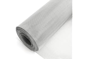 MEYUXG Malla Metalica, Malla Gallinero 40 X 240cm, Malla de Alambre de Acero Inoxidable 304, Tela Metalica Malla Metalica Fina para Ventilación, Filtración, Previene Ratones, Insectos, Serpientes