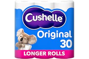 Cushelle Original Toilet Roll, 30 Longer Rolls