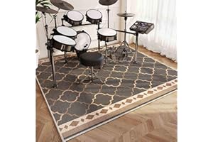 Qesjodfu Alfombrilla para Batería Alfombra de Tambor Alfombra Bateria Electronica Alfombras Acusticas Alfombrillas Insonorizada Alfombras Drum para Instrumentos Musicales Antivibracion 200 x 160 cm