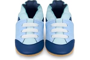 JUICY BUMBLES Scarpe Bambino in Morbida Pelle - Scarpine Neonato in Pelle con Suolla Scamosciata - Scarpe Primi Passi - Scarpette Neonato - Scarpe Bambina Ragazza Ragazzo …