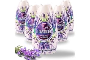 TECH IT EVOLUTION Profumatore Armadio 5 Pezzi da 200ml Assorbe ed Elimina Cattivi Odori, Profumo Ambiente, Cassetti, Bagno (Lavanda)