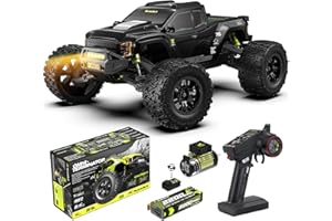 RIAARIO RC Cars Mini 1:10 Brushless RC Car for Adults Max 50 km/h All Terrain Hobby Trucks Electric Off-Road Monster 4WD Remote Control Waterproof with Carbon Fiber