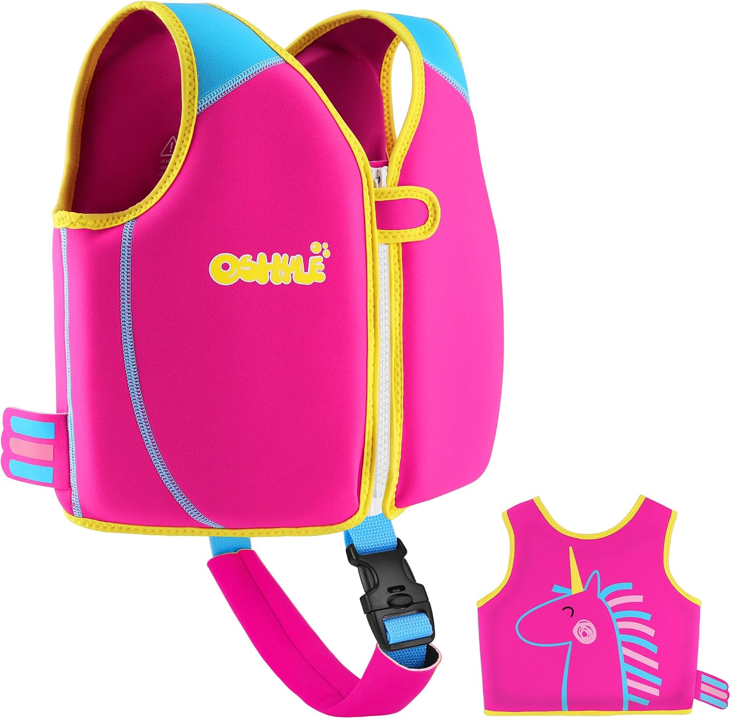 OSHYLE Chaleco de Natación de Neopreno de la Marca Premium para Niños - Flotador para el Aprendizaje de la Natación Ideal para Niños