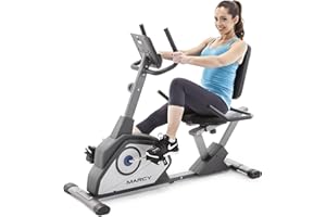 Marcy Magnetic Recumbent Exercise Bike with 8 Resistance Levels