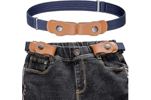 Kajeer Ceinture élastique pour garçons sans boucle - Ceinture invisible ajustable pour 50-81 cm pour les enfants de 2 à 15 ans