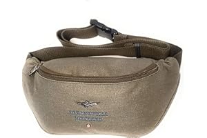 dielle manifatture srl Aeronautica Militare Linea City Marsupio Uomo in Canvas Khaki AM330 31x13x9 cm