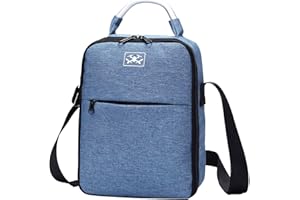 DJFEI ACCESSORIO PER DJI DRONE DJFEI Mavic Mini 2 Custodia, Borsa da Viaggio Borsa Rigida Portatile Custodia per Il Trasporto per DJI Mavic Mini 2 Drone, Batteria, Controller Drone (Blu)