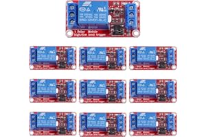 HUAREW 5V El aislamiento del optoacoplador del módulo de relé de 1 canal activación (10 piezas)