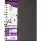 Daler Rowney Simply Spiral Drawing Notebook Paper Natural White Micro-Perforated A5 100G/M&sup2;