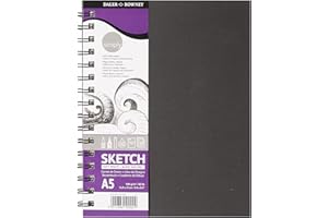 Daler Rowney Simply Cuaderno Dibujo Espiral Papel Blanco Natural Microperforado A5 100G/M²