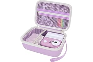 Arvok Kinderkamera Tasche für Uleway für GlobalCrown für GREENKINDER für Ushining für Gofunly für NUOTUN für HiMont für ASTGMI Sofortbildkamera Aufbewahrungsbox Mini Digital Kamera (nur Tasche) lila