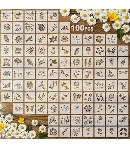 NAKLEO Kids Painting Stencils Set - 5 Pcs Reusable Camel Animal Templates For Wall & Craft Decor - View #14