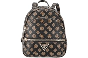 GUESS Borsa donna zaino Manhattan backpack ecopelle mocha logo BS25GU65 PG699432
